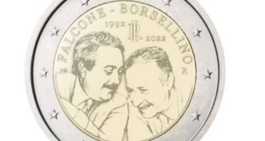 Falcone Borsellino moneta 2 euro