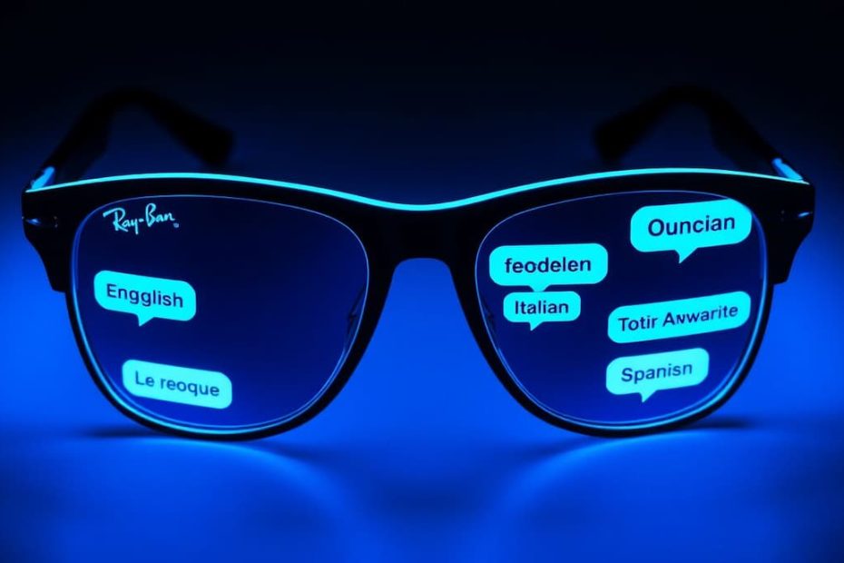 Gli occhiali Ray-Ban Meta possono ora tradurre live (anche in italiano)