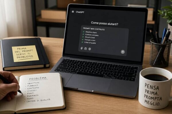 Prima del prompt, scrivi il problema: la guida pratica per usare meglio l’AI