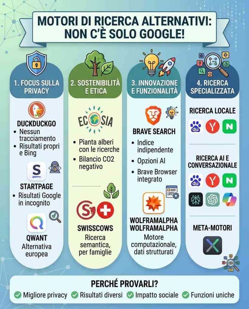 Sei motori di ricerca per trovare quello che Google ha smesso di mostrarti